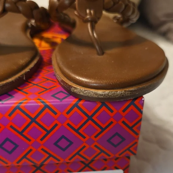 Tory Burch Braided Brown Sandals - Picture 6 of 6